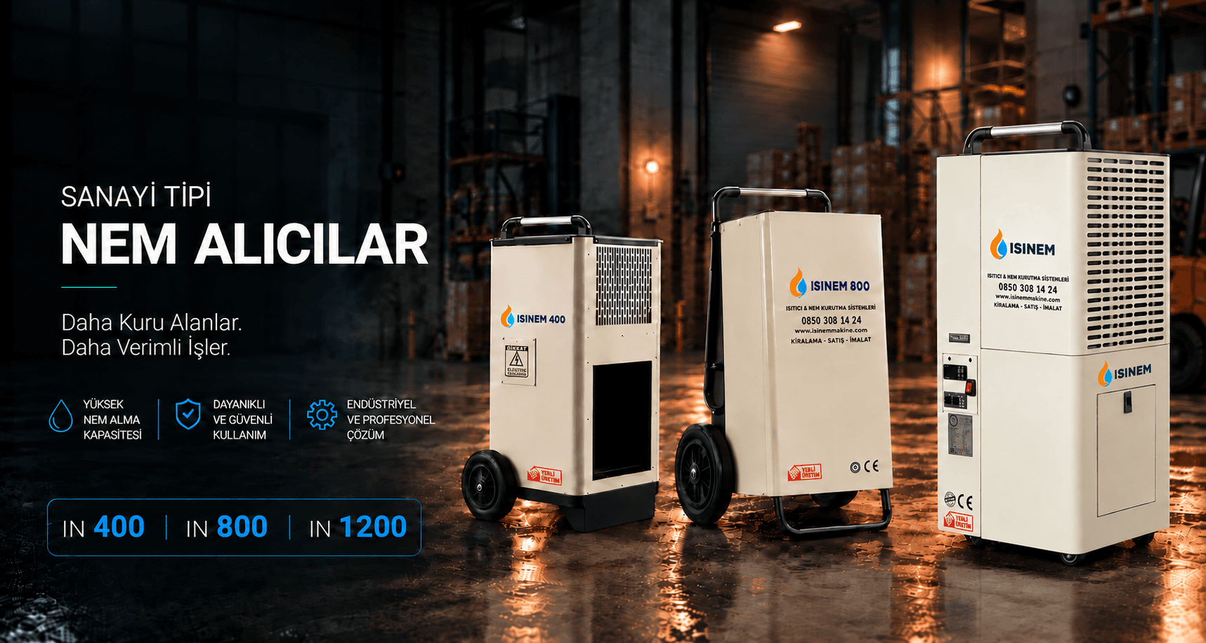 Sanayi tipi nem alma cihazlarını inceleyin