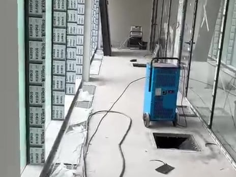 Ekşioğlu Tria — Fabrika binası, depo ve otopark, Zemin kurutma, Alçı ve sıva kurutma