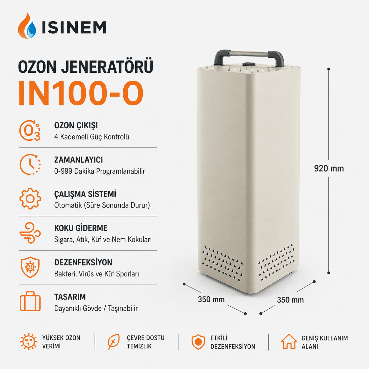 Isınem IN100-O Ozon Cihazı